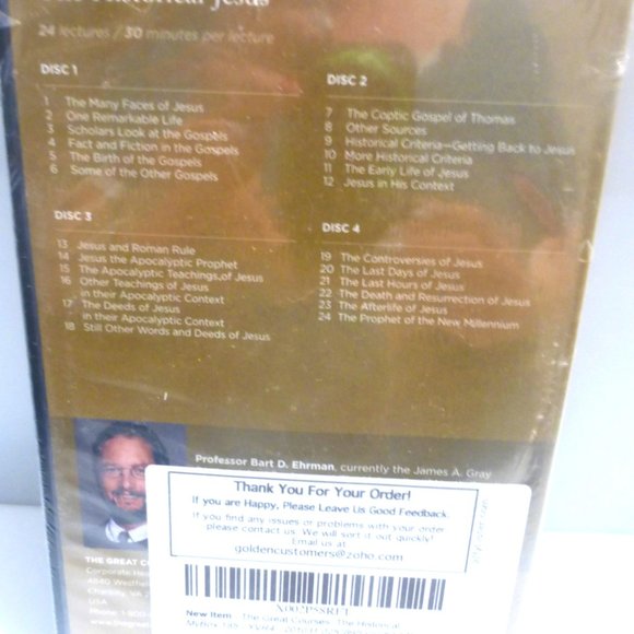 2000 Great Courses HISTORICAL JESUS CD's & Guidebook Bart Ehrman Theology - Picture 2 of 3